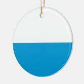 Bayerische Flagge Keramik Ornament (Links)