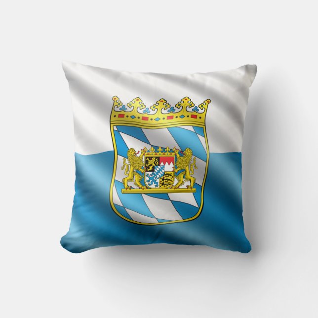 Bayerische Flagge Kissen (Vorderseite)