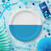 Bayerische Flagge Pappteller (Party)