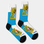 Bayerische Flagge Patriotisch, Nachhaltig Bayern Socken (Rechts)