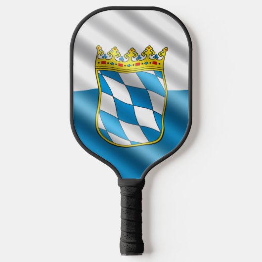 Bayerische Flagge Pickleball Schläger (Vorderseite)