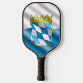 Bayerische Flagge Pickleball Schläger (Rückseite)