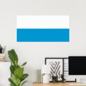 Bayerische Flagge Poster (Heimbüro)