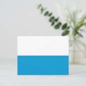 Bayerische Flagge Postkarte (Stehend Vorderseite)