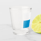 Bayerische Flagge Schnapsglas (Links)