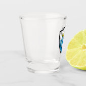 Bayerische Flagge Schnapsglas (Links)