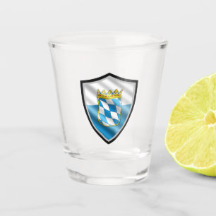 Bayerische Flagge Schnapsglas