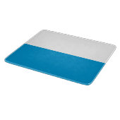 Bayerische Flagge Schneidebrett (Ecke)