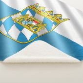 Bayerische Flagge Sherpadecke (3/4)