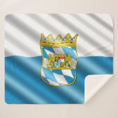 Bayerische Flagge Sherpadecke (Vorderseite (Horizontal))