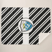 Bayerische Flagge Sherpadecke (Vorderseite (Horizontal))