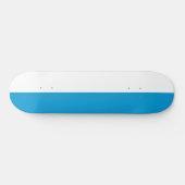 Bayerische Flagge Skateboard (Horizontal)