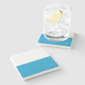 Bayerische Flagge Steinuntersetzer (Seitenansicht)