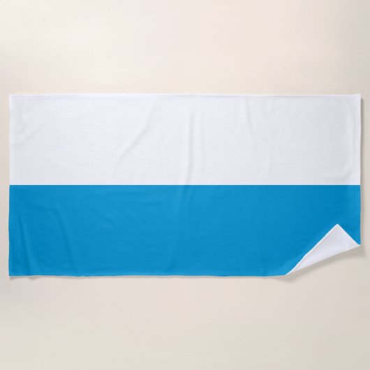 Bayerische Flagge Strandtuch (Vorderseite)