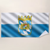 Bayerische Flagge Strandtuch (Vorderseite)