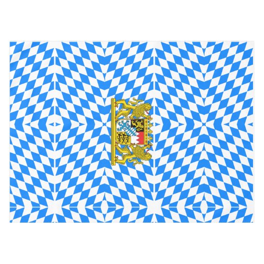Bayerische Flagge Tischdecke (Vorderseite (Horizontal))
