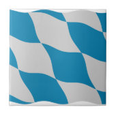 Bayerische Flagge - transparenter Hintergrund Fliese (Vorderseite)