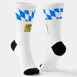 Bayerische Flagge-Wappen Socken