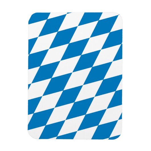 Bayerische Landflagge Magnet (Vertikal)