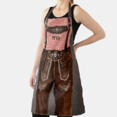 Bayerische Lederhosen mit Ihrem Namen Schürze (InSitu)