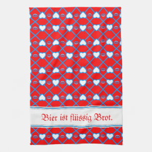 Bayerische Muster Geschirrtuch