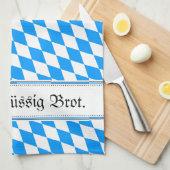 Bayerische Rauten Geschirrtuch-Vorlage Geschirrtuch (Viertel Falte)