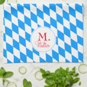 Bayerische Rundbusse, monogramiert, Küchentücher (Gefaltet)