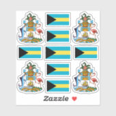 bayerische Staat-Symbole / Wappen und Fahne Aufkleber (Blatt)