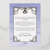 Bayerische Stadt Glühlichtschneedorf Folien Feiertagskarte (Rückseite)