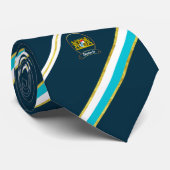 Bayerische Streifenflagge Krawatte (Gerollt)