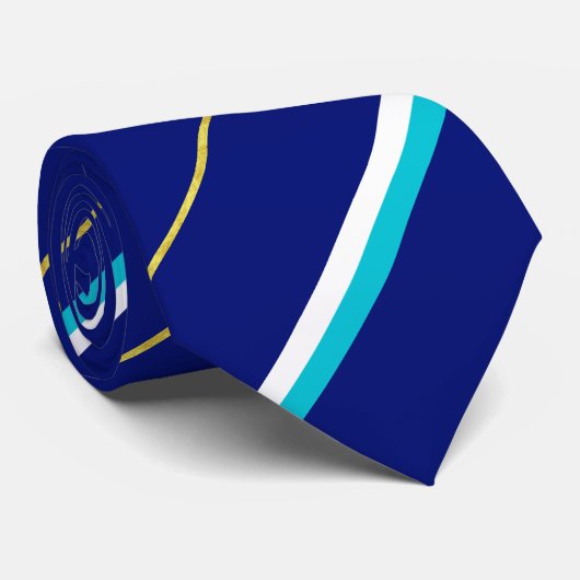 Bayerische Streifenflagge Krawatte (Gerollt)