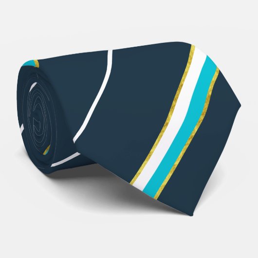 Bayerische Streifenflagge Krawatte (Gerollt)