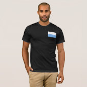 Bayerische Streifenflagge T-Shirt (Vorne ganz)