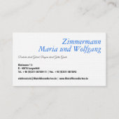 Bayerische Visitenkarte (Vorderseite)