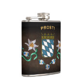 Bayerische Wappen "Prost!" Hüftkolben Flachmann (Rechts)