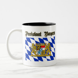 Bayerische Wappen Zweifarbige Tasse
