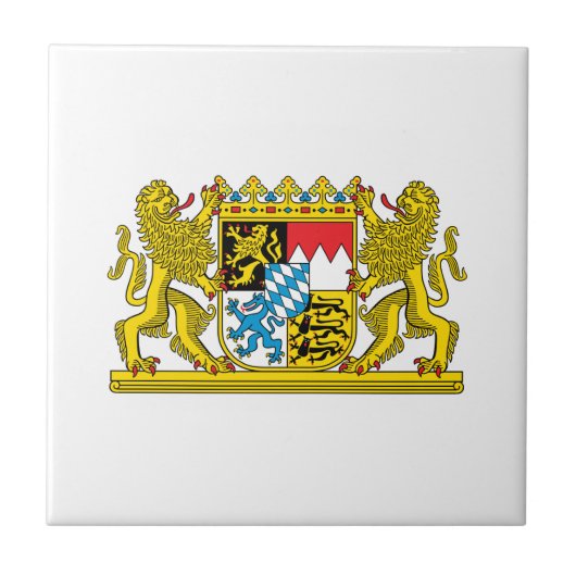 Bayerische Wappendecke Fliese (Vorderseite)