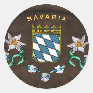 Bayerische Wappendecke Runder Aufkleber