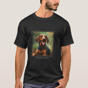 Bayerischer Gebirgs-Schweißhund-Hund Garten Blumen T-Shirt