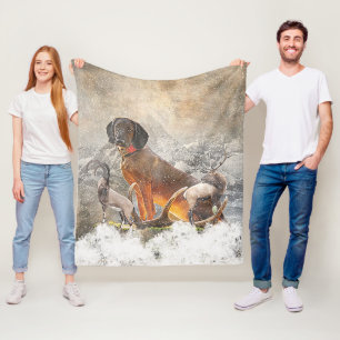 Bayerischer Gebirgsschweißhund, Art Fleecedecke