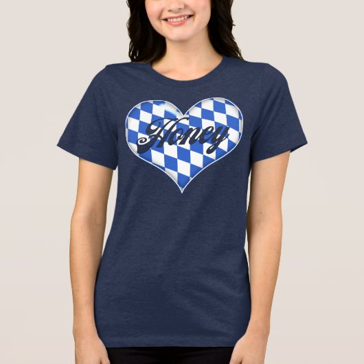 Bayerischer Honig Tri-Blend Shirt (Vorderseite)