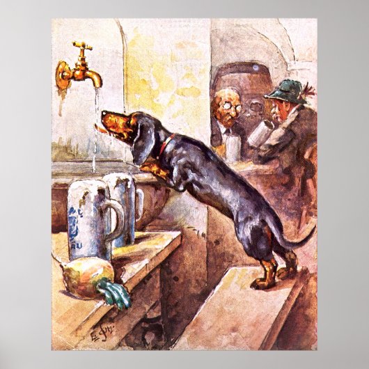 Bayerischer Hund Poster (Vorne)