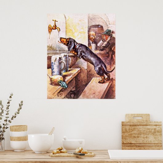 Bayerischer Hund Poster (Küche)