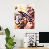 Bayerischer Hund Poster (Heimbüro)