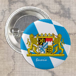 Bayerischer Knopf, patriotische bayerische Flaggen Button<br><div class="desc">Buttons: Bayern,  Deutschland & Bayerische Flagge - Liebe meines Landes,  Reise,  Urlaub,  Nationalpatrioten / Sportfans</div>