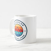 Bayerischer Nationalpark Deutschland Minimalistisc Kaffeetasse (Vorderseite Links)