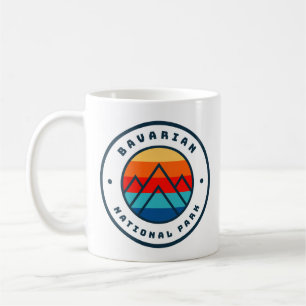 Bayerischer Nationalpark Deutschland Minimalistisc Kaffeetasse
