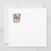 Bayerisches Berghaus, Kunst Dankeskarte (Rückseite)