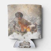 Bayerisches Berghaus, Kunst Dosenkühler (Rückseite)