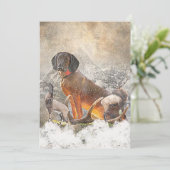 Bayerisches Berghaus, Kunst Einladung (Stehend Vorderseite)